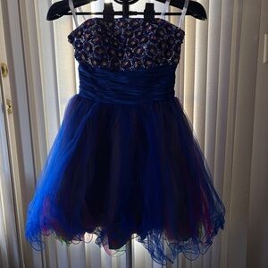 Hannah S Women’s Blue Tulle Dress, Mini, Size 6